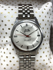 Vintage HMT Janata White 17 Jewels Hand Winding Men's Wrist Watch picture
