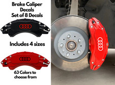 10x Audi Brake Caliper Decals | Replacement Brake Stickers Audi Quattro | 5 Size picture