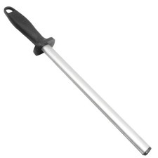 10 inch Diamond Knife Sharpening Steel Honing Rod Oval Stick Kitchen Sharpener picture