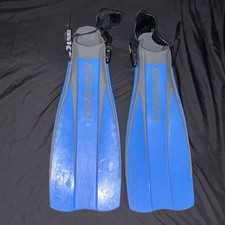 Cressi-sub Frog Open Heel Water Sport Fins Blue/Gray Size M-L picture