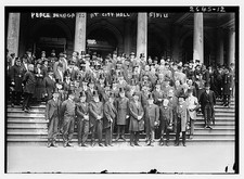 Photo:Anglo-American Peace Centenary Committee at City Hall New York 1913 picture