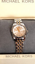 MICHAEL KORS MK4740 Petite Lexington Two-Tone Women's Watch BNWT Gift Box $225 picture