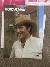 Vintage Elvis Presley Sheet Music Guitar Man 1981 RCA cover Jerry Reed picture