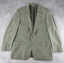 Brioni Blazer Mens 44 Green Wool Houndstooth Glen Plaid Italy Bergdorf Goodman picture