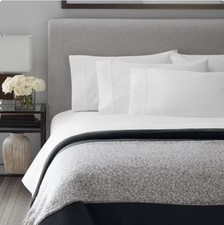 Members Mark 700 TC Hotel Premier Egyptian Cotton Sheet Set King Artic White picture