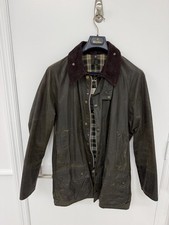 Vintage Barbour Beaufort Waxed Jacket C42 107cm Olive Made England 3 Crest L picture