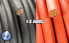 2 Gauge AWG Welding Lead & Car Battery Cable Copper Wire MADE IN USA SOLAR  picture