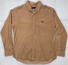 Vintage Polo Ralph Lauren Bleeker Equestrian Hunt Club Brown Corduroy Shirt XL picture