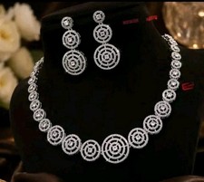Indian Bollywood Style Bridal Choker Necklace AD Kundan Necklace Cz Jewelry  picture