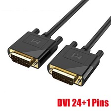 DVI-D to DVI-D Cable Dual Link Male to Male DVI 24+1 Pins Monitor Display Cord picture
