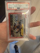2022 Topps Chrome F1 Red Wave Refractor Red Bull Racing #194 PSA 9  picture