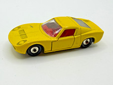 LESNEY MATCHBOX NO.33 LAMBORGHINI MIURA YELLOW WITH RED INTERIOR picture