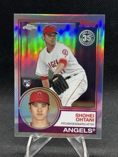2018 Topps Chrome Shohei Ohtani 1983 Refractor Rookie RC #83T-6 Angels picture