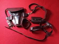 Rob Leahy All American Leather Full Flap Pancake Chest Holster picture
