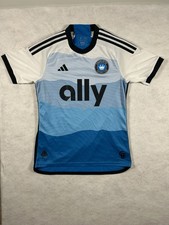 Charlotte FC 24/25 Jersey Mens M Blue White Adidas MLS Soccer Ally AEROREADY picture