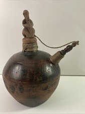 Antique Provincial Terracotta Ceremonial Water Vessel Indonesia picture