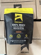Ascent Whey Protein Blend Chocolate 1 Lb Clean Post Workout Recovery picture