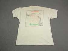 Vintage The Moorings Shirt Adult Large White Carrabelle Florida The Crossing Map picture