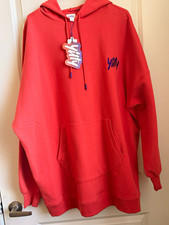 Yitty Women’s orange Pullover Hoodie Cotton Blend Fleece Embroidered Logo 2X picture