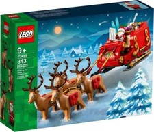 Lego Holiday Santa's Sleigh (40499) Set Reindeer 343pc NEW picture