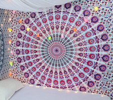 Tapestry Wall Hanging Hippie Mandala Bohemian Hippy Psychedelic Design Indian Pe picture