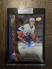 25-26 UD Clear Cut STARS IN THE MAKING Matthew Schaefer Rookie Autograph RC 🔥 picture