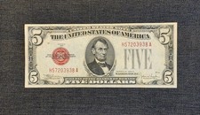  1928E $5 Red Seal Legal Tender Note Fr. 1530 