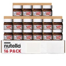 Mini Snack Size Nutella Chocolate Hazelnut Spread 0.88 oz Glass Jars 16 PACK picture