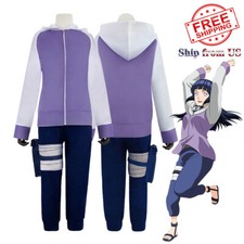 Anime Naruto Shippuden Hinata Hyuga Costume Complete Outfit Cosplay Party Set picture