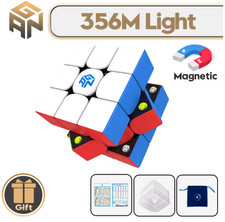GAN 356M 3x3x3 Magnetic Magic Speed Cube Stickerless Puzzle Toy - From France picture