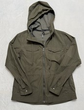 KUHL Women's Stryka Trench Coat Jacket Hooded Zip Green Sz Medium picture