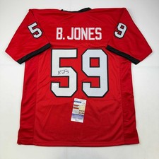 Autographed/Signed Broderick Jones Georgia Red College Jersey JSA COA picture