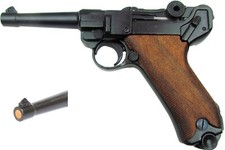 Denix German Luger Parabellum P-08 Non-Firing Prop Gun Wood Grips in Full Size picture