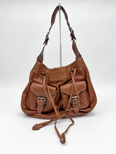 Marc Jacobs Karolina Brown Leather Drawstring Hobo Shoulder Bag Italy picture