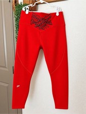 Fabletics | PowerHold Compression Leggings | NWT | Red Animal Print | Size L picture