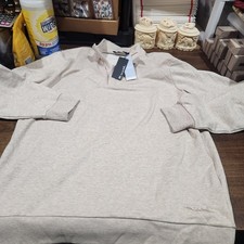 Travis Mathew Ocean Villa 1/4-Zip luxury pullover Cloud NEW W/ Tags Mens Sz M picture