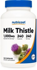 Nutricost Milk Thistle 250mg (1000mg Equivalent), 240 Vegetarian Capsules picture