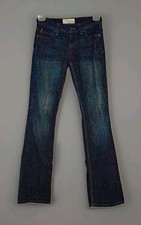 maurices Women's Blue Dark Wash Midrise Bootcut Jeans Stretch Denim 5-Pocket picture
