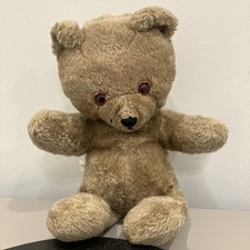 Vtg Knickerbocker Toy Co Animals of Distinction Tan Plush Teddy Bear 15 Inch. picture