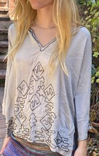 Antique 1920S Silk Beaded Top Blouse Art Deco Flapper Era picture