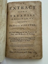 1760 Benjamin Franklin Imprint William Law picture