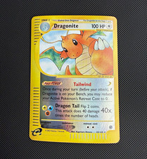 Pokemon TCG Dragonite 43/165 Expedition Reverse holo Rare e-Reader English 2002 picture