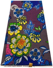 Elegant & Stunning African  Ankara  Wax Print,100% Cotton, Sell by 6 Yards picture