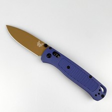 Benchmade 535FE-05 Bugout Knife Crater Blue Grivory Handle S30V Folding Knife picture