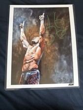 AEW Kenny Omega Signed Shamberger 11x14 AEW Shop Exclusive Only 50 Made 39/50 picture