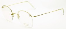 SAVILE ROW ENGLAND Rimway Gold 52x20mm Eyewear FRAMES RX Optical Eyeglasses -NOS picture