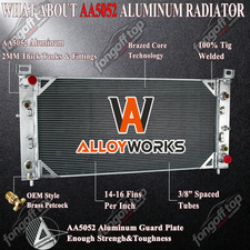 4 Row Radiator For 2001 2002 Chevy Silverado GMC Sierra 2500HD 3500HD 8.1L V8 picture