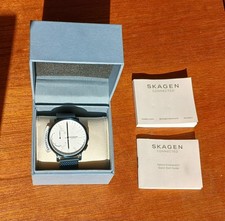 Skagen Connected Smartwatch SKT1107 The Hagen Milanese Blue Mesh 2016 LIKE NEW picture