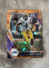 2021 Panini Prizm Draft Picks - Ja'Marr Chase #112 Orange Ice Prizm (RC) picture