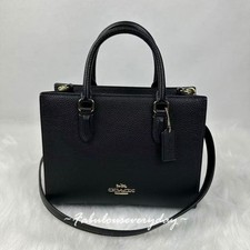 Coach Maggie Small Tote Bag Crossbody In Leather/Gold/Black CY668 NWT picture